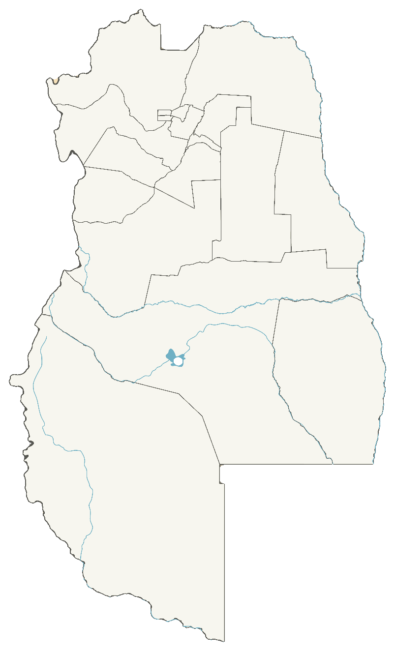 Mapa geográfico de Mendoza